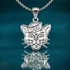 BYU branded sailor coug pendant in solid sterling silver with a 16" sterling silver cable chain.